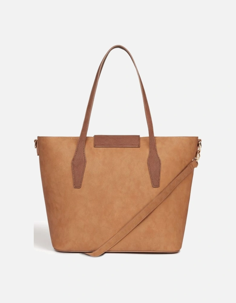 Maple Brown Vegan Leather Tote Bag