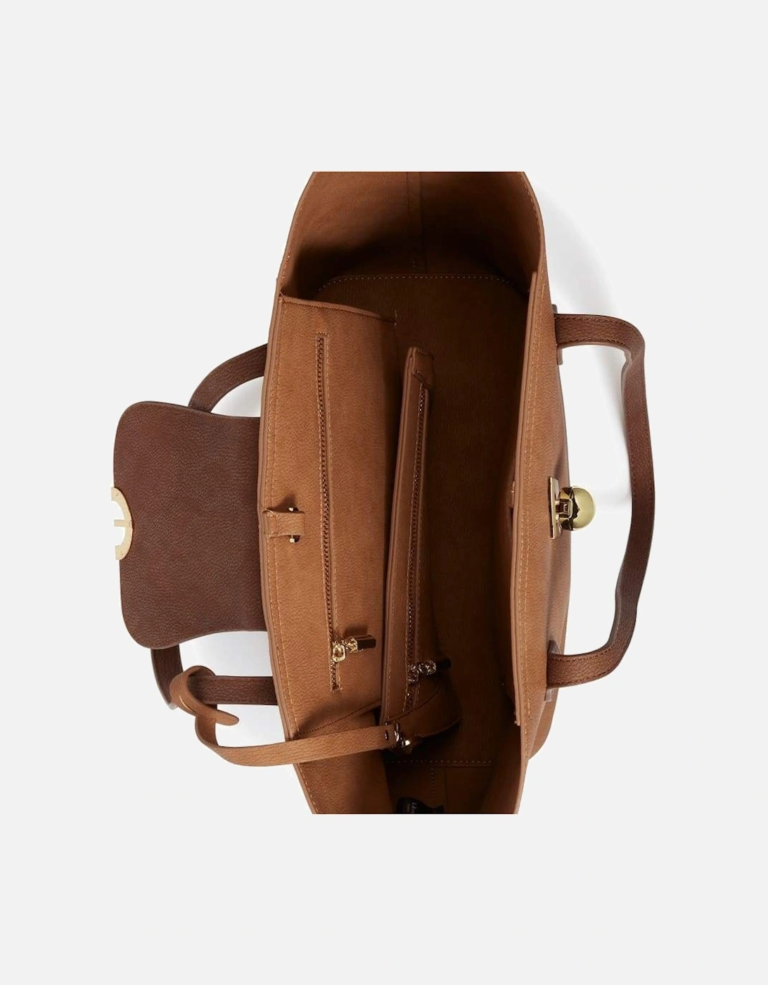 Maple Brown Vegan Leather Tote Bag