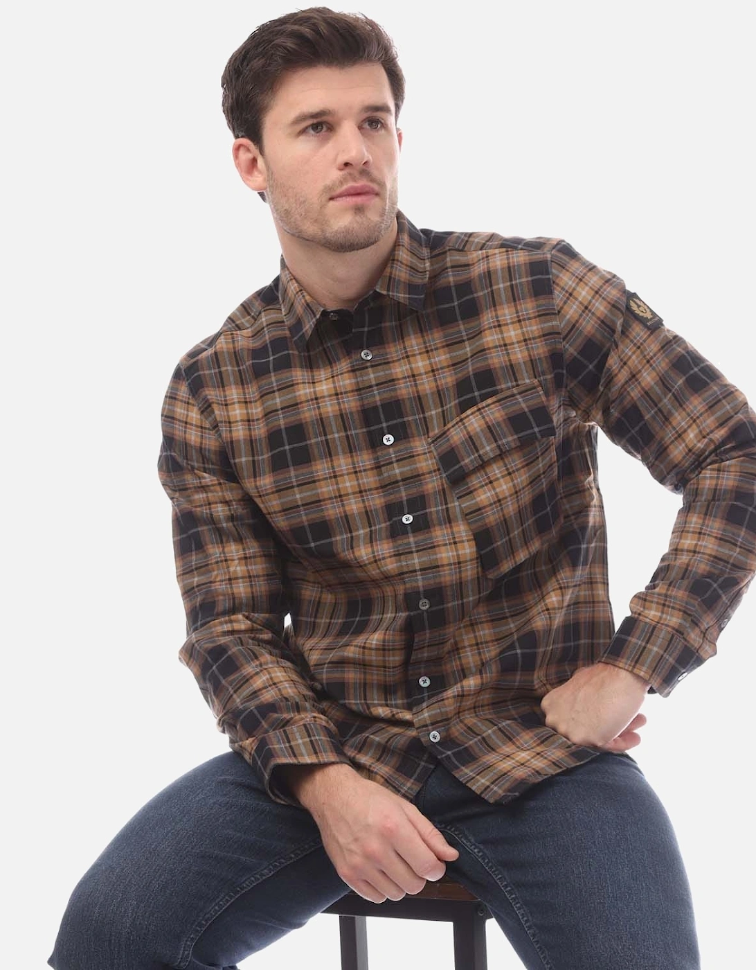 Longton Plaid Cotton Scale Shirt