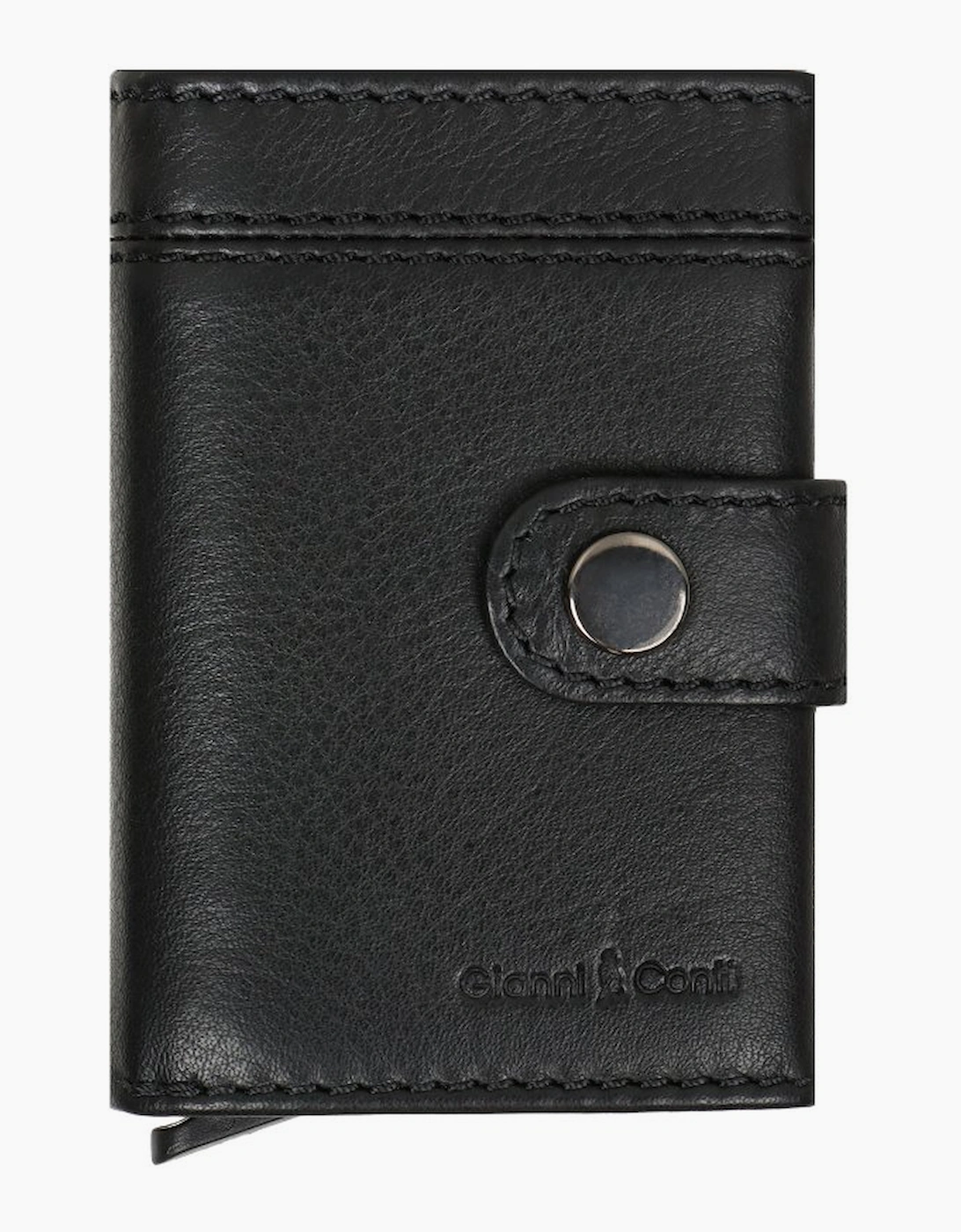 Gianni Conti Francesco Mechanism Card Holder - Black - Size: ONE size