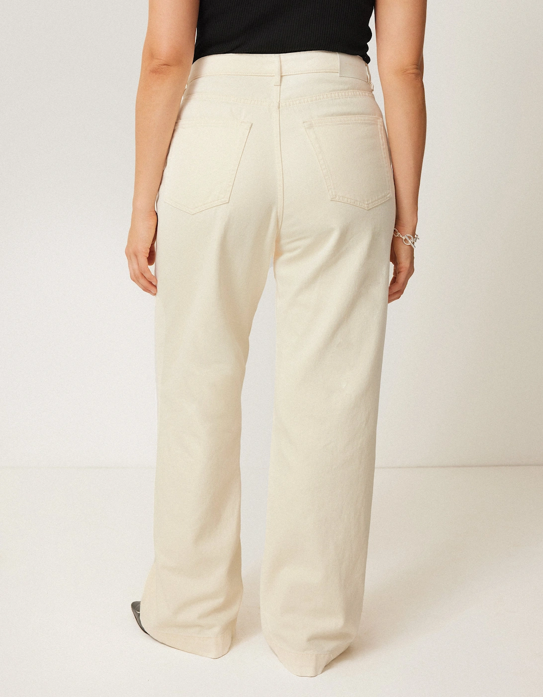 Balfour Long Wide Leg Jean | Ecru