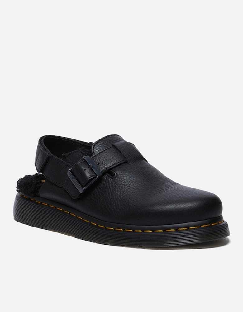 Dr. Martens Women's Jorge II Faux Fur-Lined Leather Mules