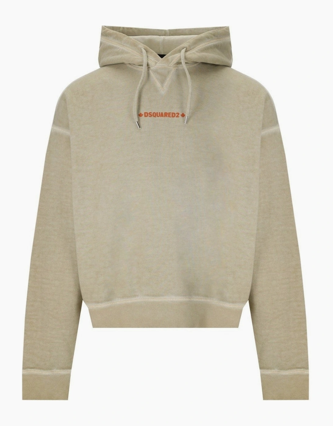 Dsquared2 Men's Tan Cipro Fit Logo Mastic Beige Hoodie  36 S