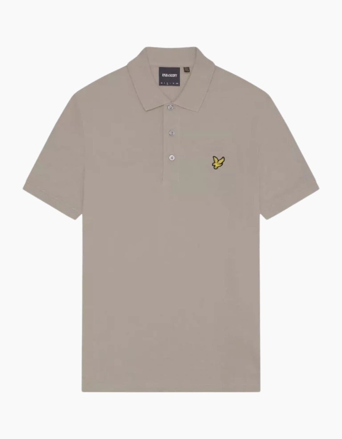 Lyle And Scott Men's Tan Lyle & Scott Branded Chest Logo Sage Uniform Green Polo Shirt  38 M