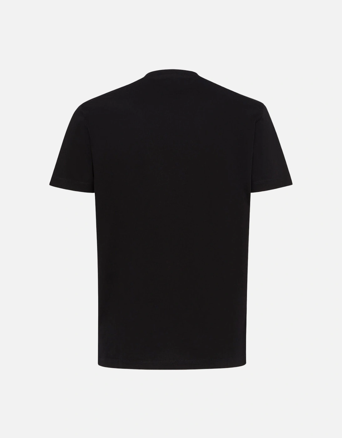 Cool Fit Orange Blur Icon Logo Black T-Shirt