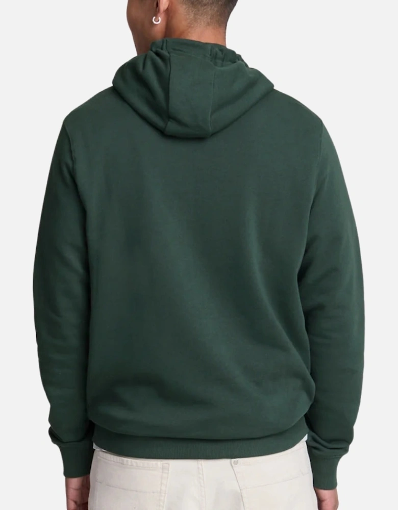 Lyle & Scott Branded Argyle Teal Green Pull-over Hoodie