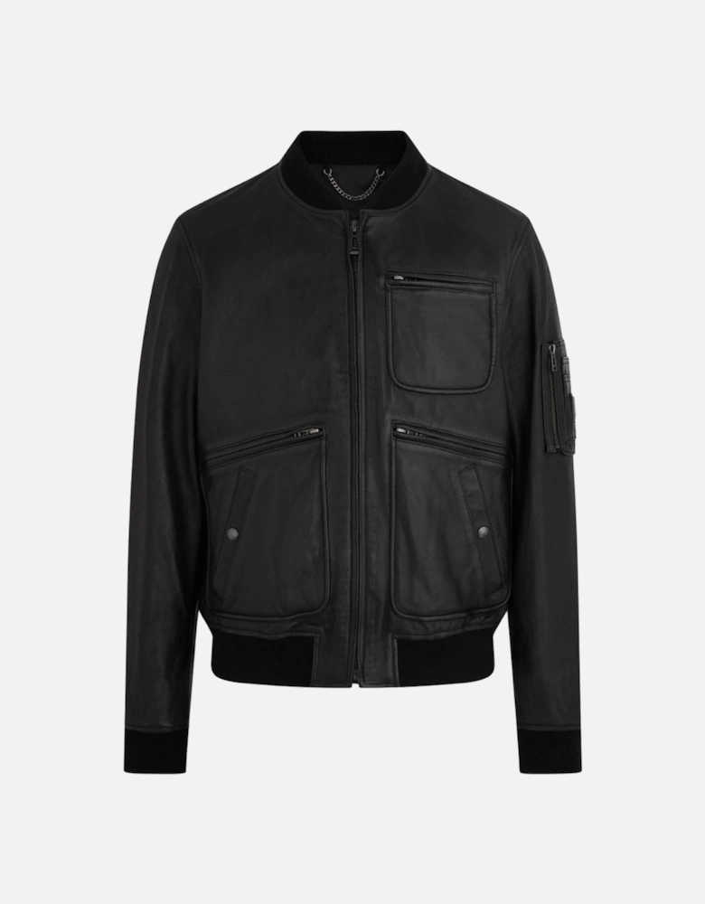 Finsbury Black Leather Jacket