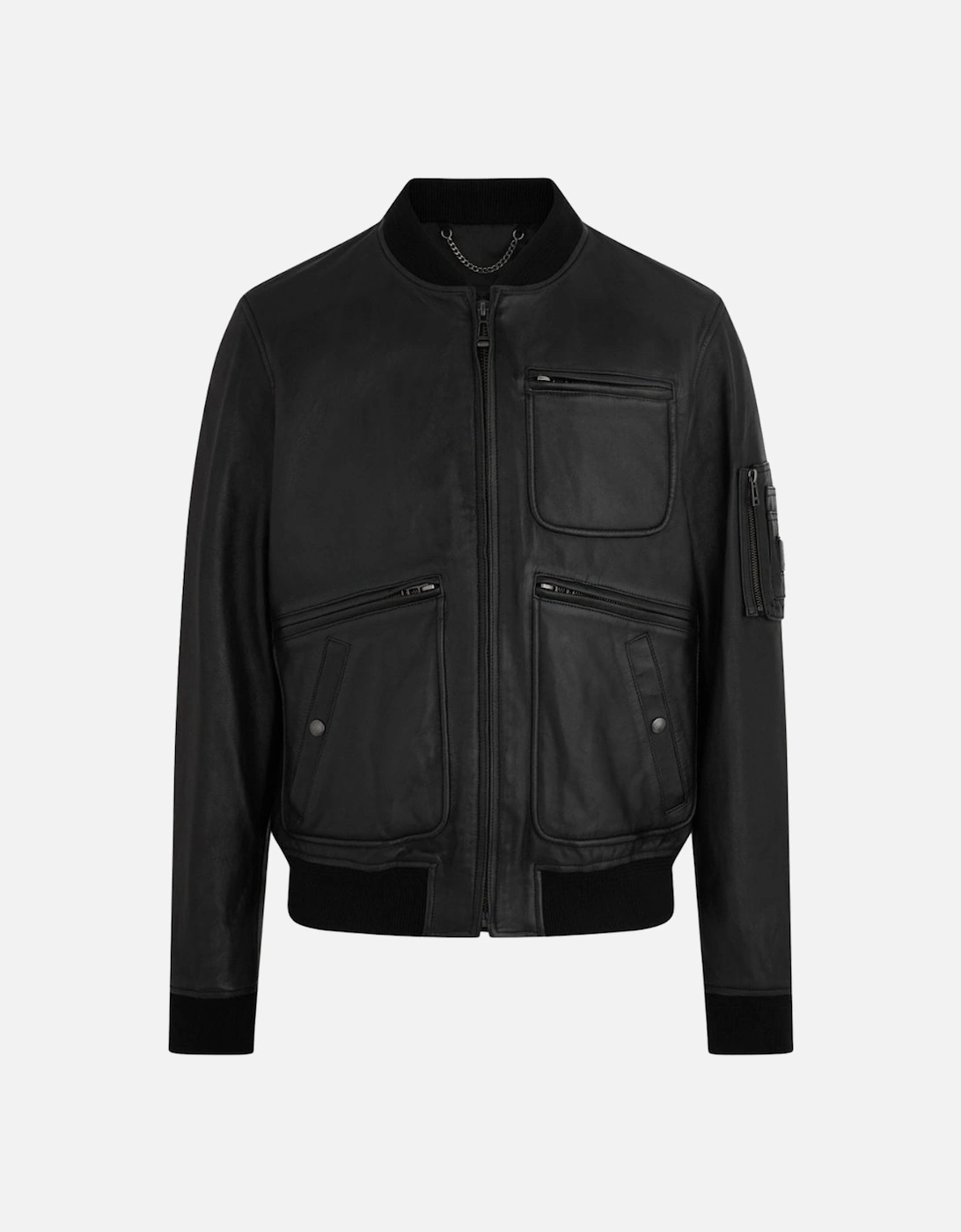 Finsbury Black Leather Jacket, 3 of 2