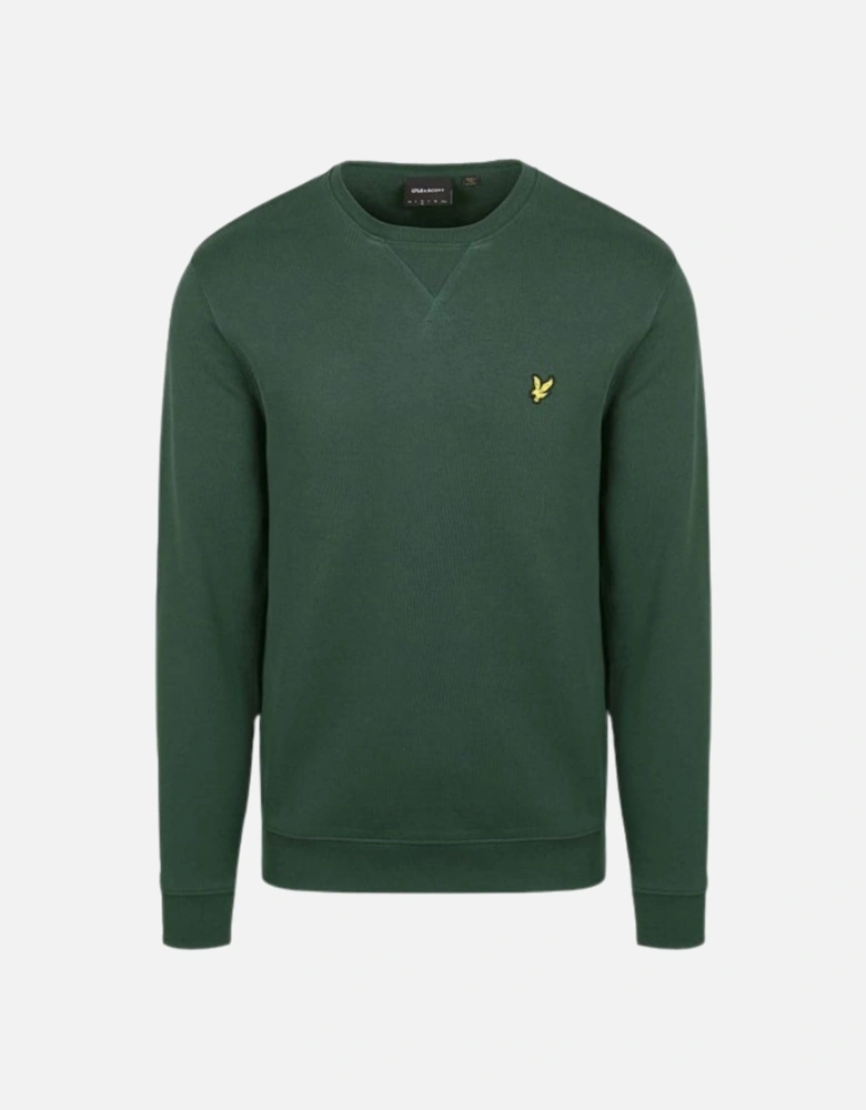 Lyle & Scott Branded Argyle Teal Green Pull-over Sweatshirt