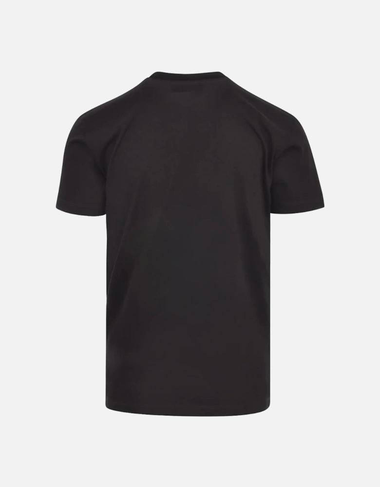 Cool Fit Pink Blur Icon Logo Black T-Shirt