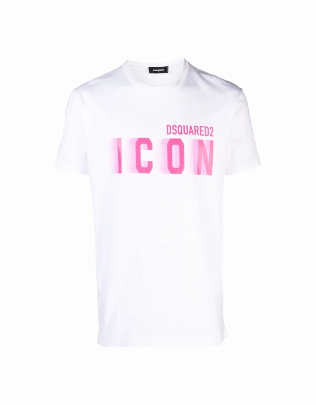 Cool Fit Pink Blur Icon Logo White T-Shirt, 3 of 2