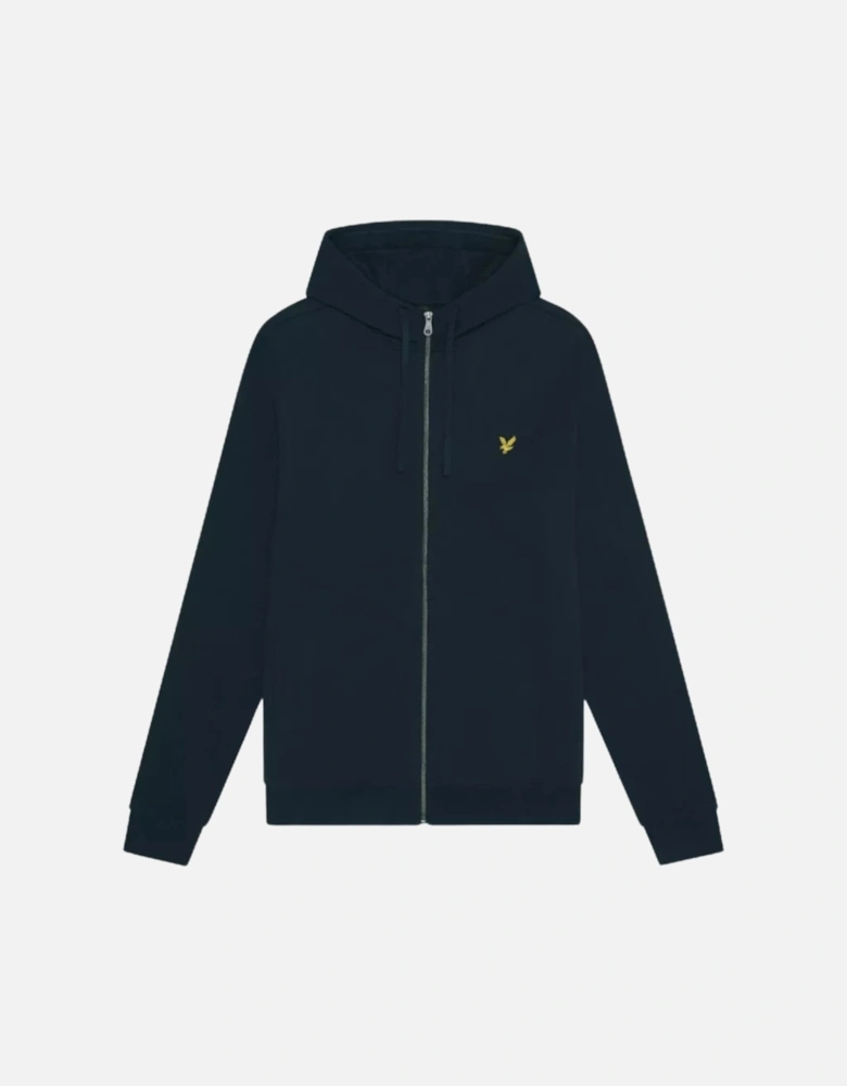 Lyle & Scott Hybrid Zip-Up Jet Dark Navy Hoodie