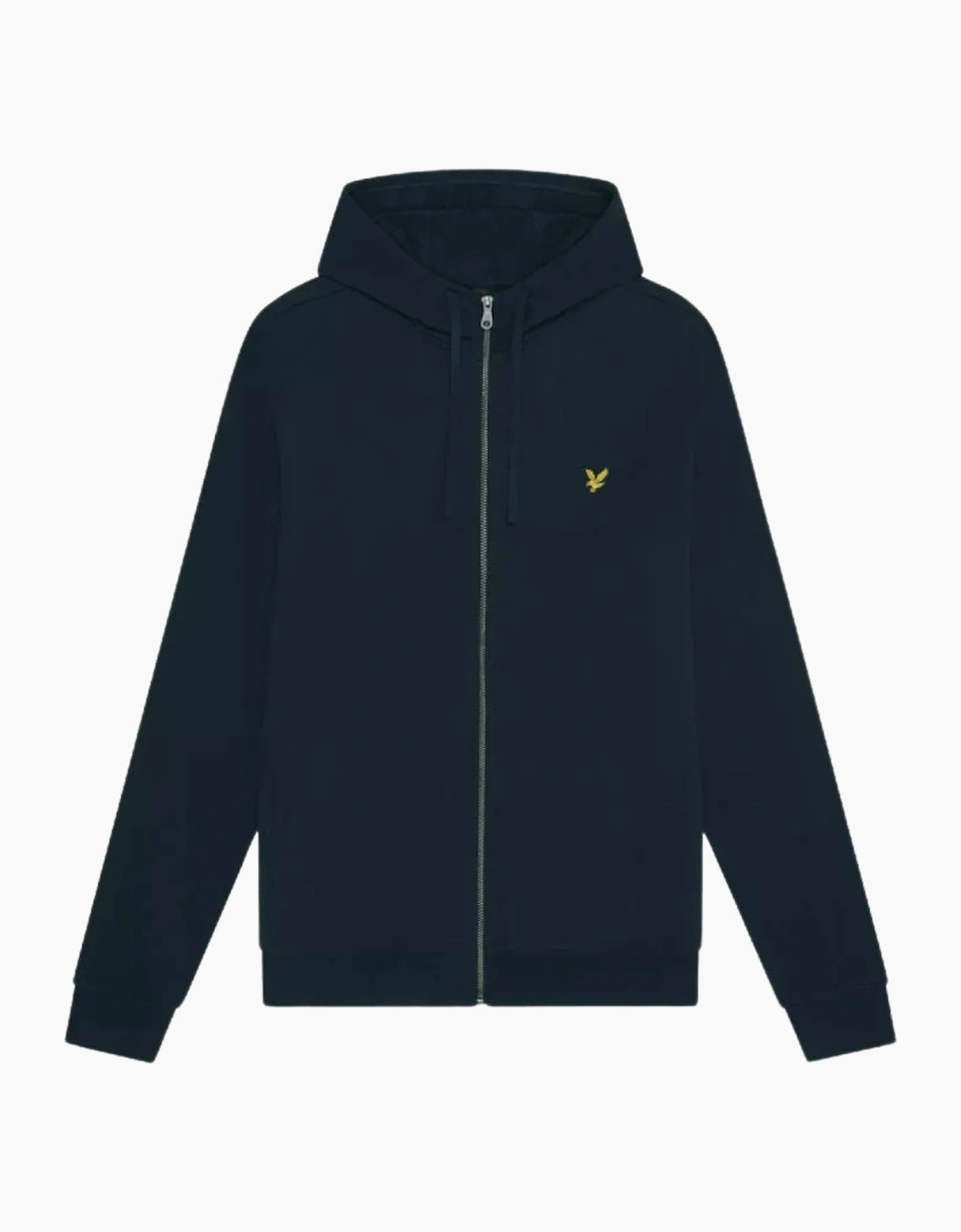 Men's Lyle & Scott Hybrid Zip-Up Jet Dark Navy Hoodie - Size: 36