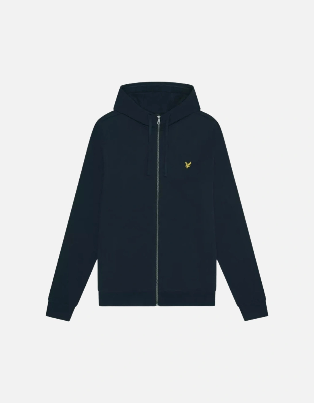 Lyle & Scott Hybrid Zip-Up Jet Dark Navy Hoodie, 2 of 1