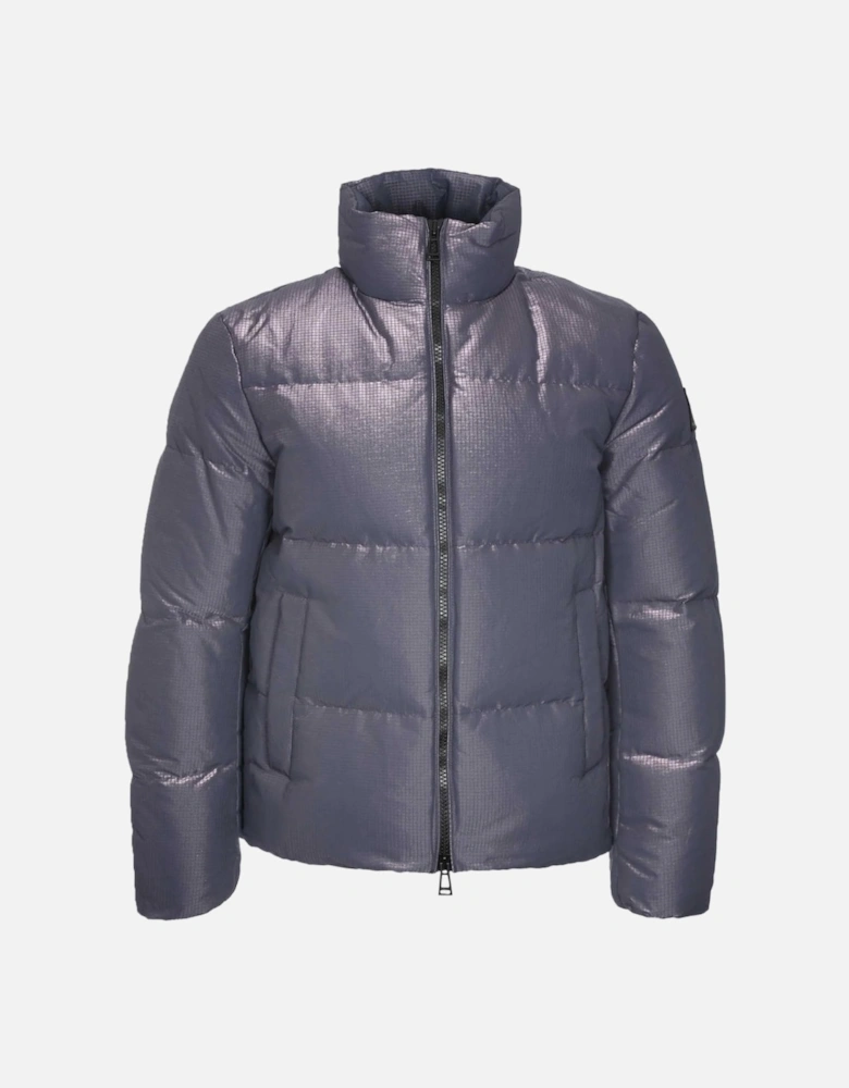 Grid Paxton Purple Down Jacket