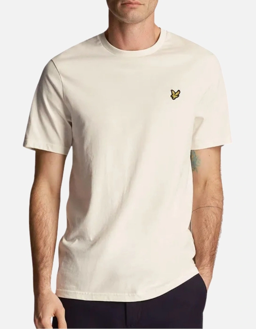 Lyle & Scott Branded Chest Logo Chalk White T-Shirt, 2 of 1