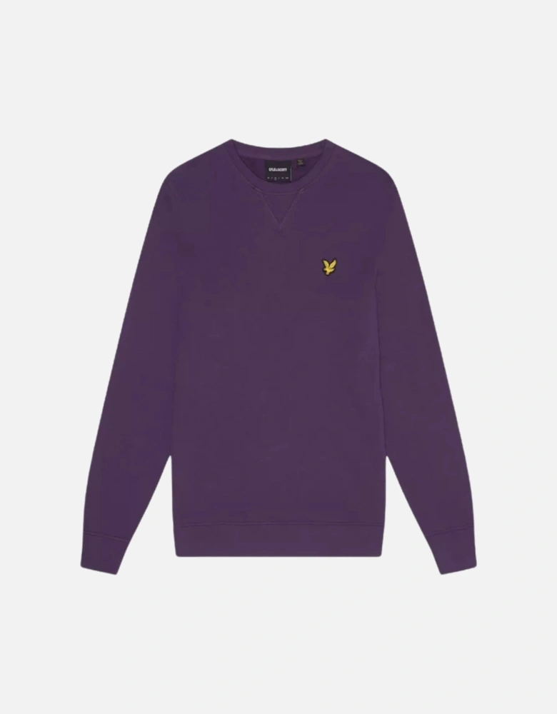 Lyle & Scott Branded Purple Pull-over Sweatshirt