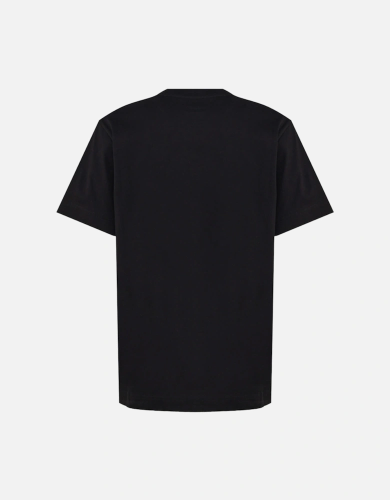 Sequin Logo Black T-Shirt