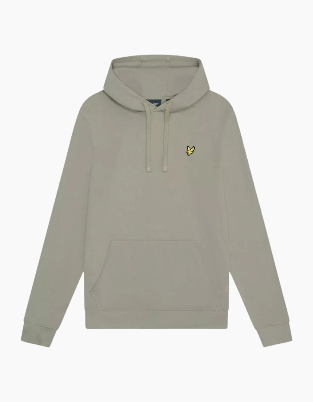 Lyle And Scott Men's Tan Lyle & Scott Branded Sage Unidorm Green Pull-Over Hoodie  42 Xl