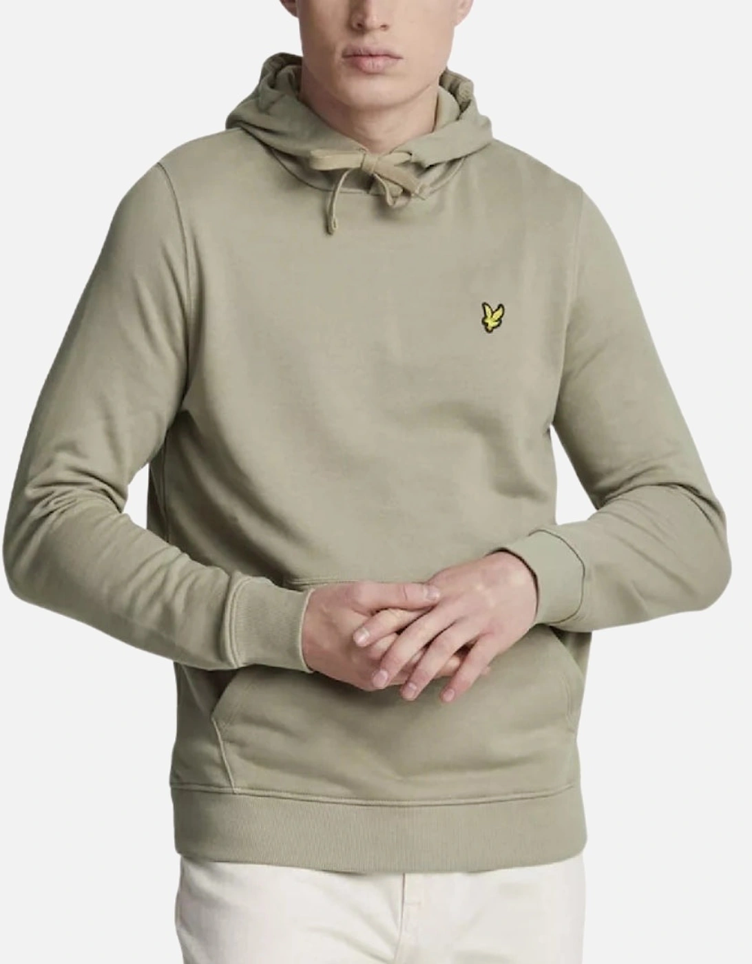 Lyle & Scott Branded Sage unidorm Green Pull-over Hoodie