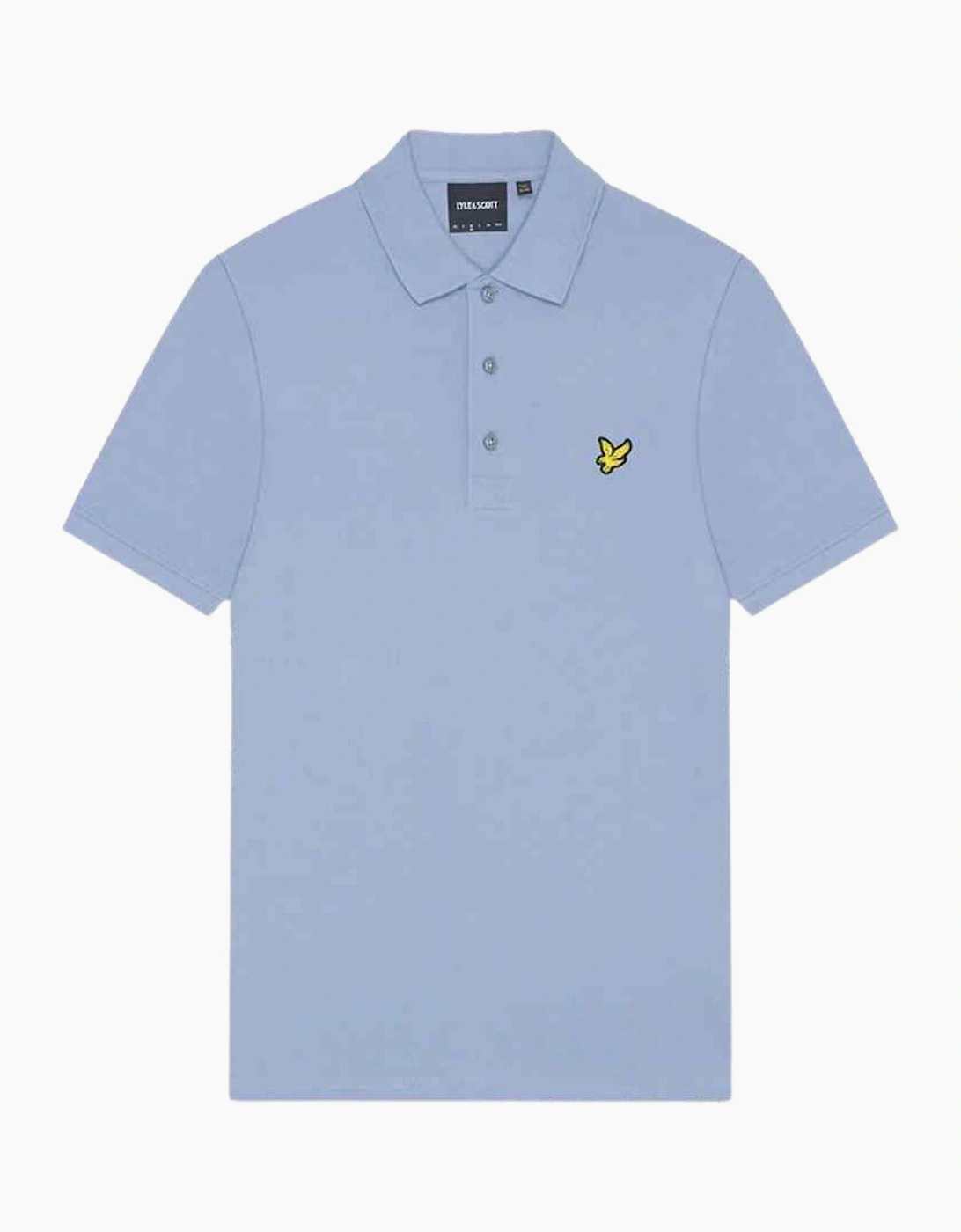 Lyle And Scott Men's Blue Lyle & Scott Branded Chest Logo Crafted Polo Shirt  36 S