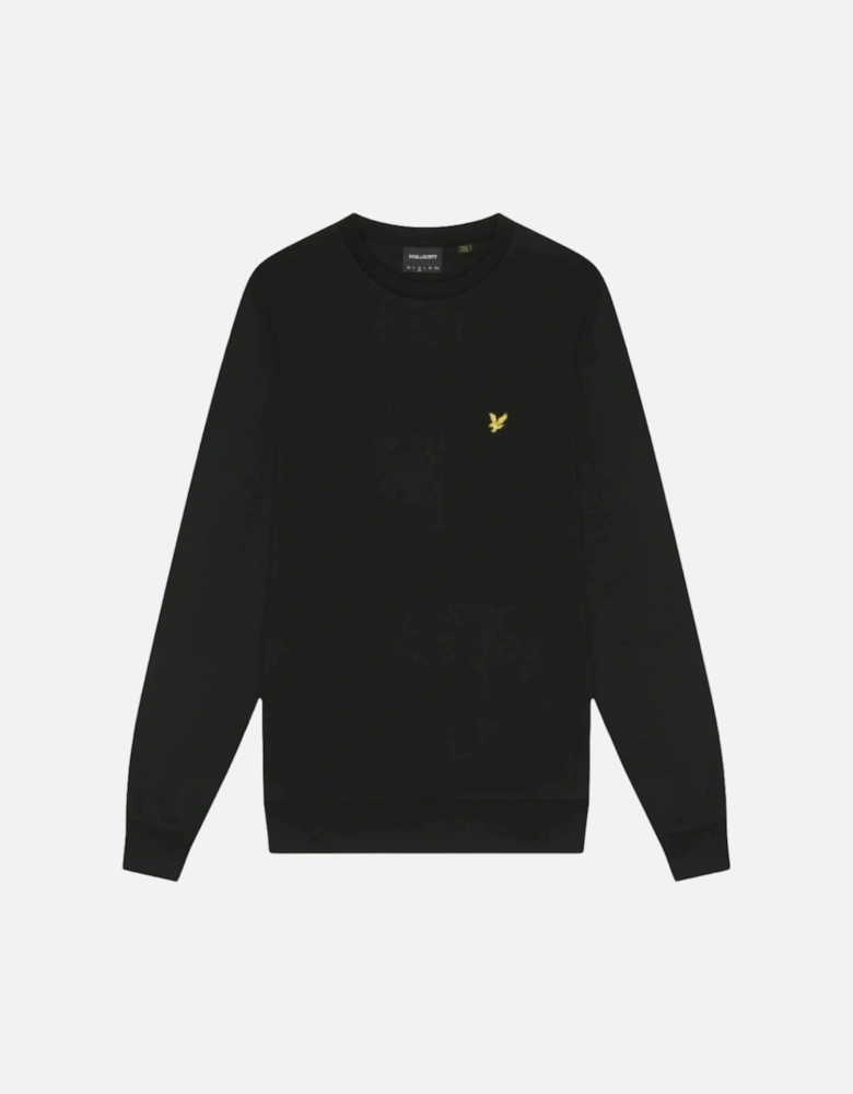 Lyle & Scott Interlock Jet Black Pull-over Sweatshirt