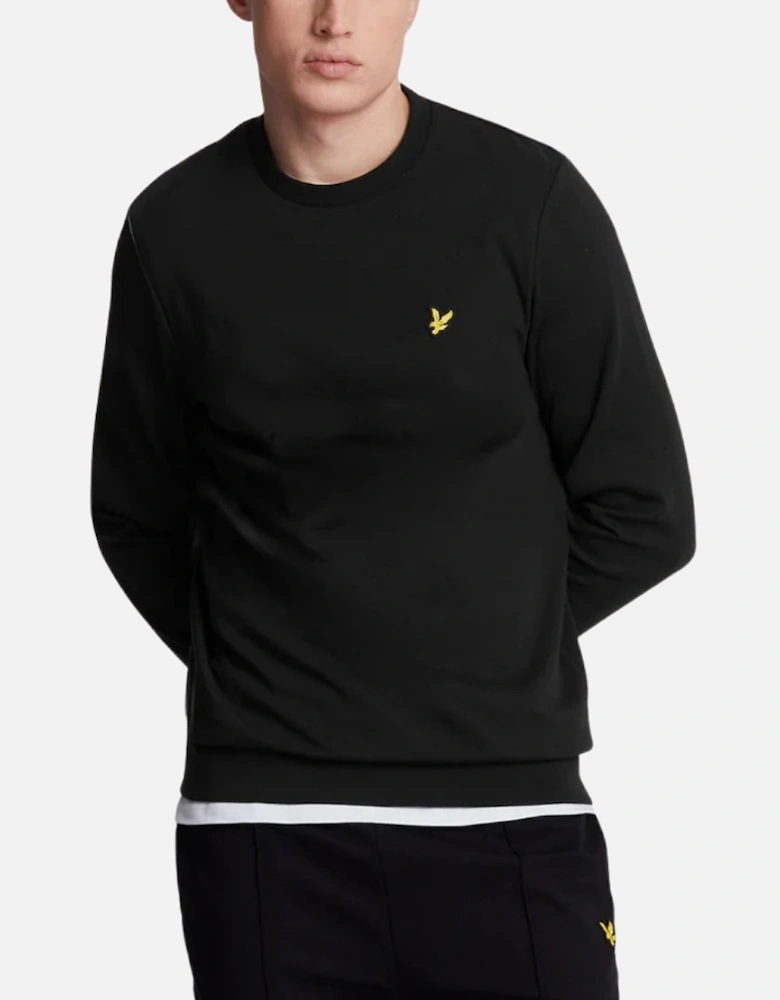 Lyle & Scott Interlock Jet Black Pull-over Sweatshirt