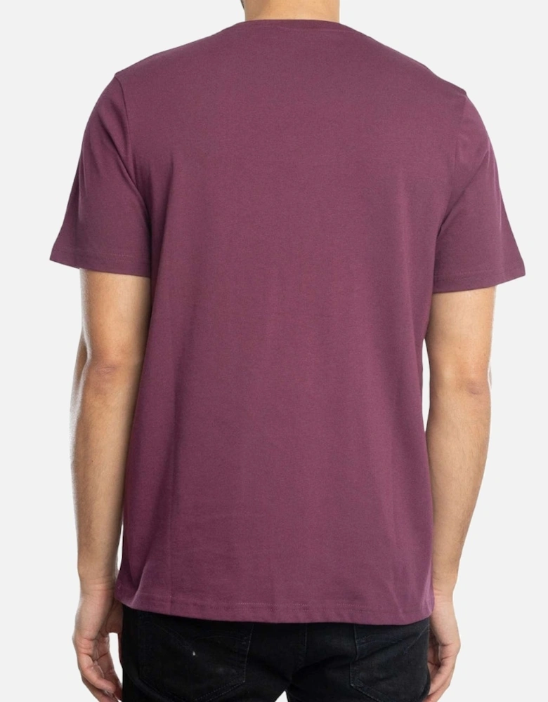 Lyle & Scott Branded Chest Logo Dark Purple T-Shirt