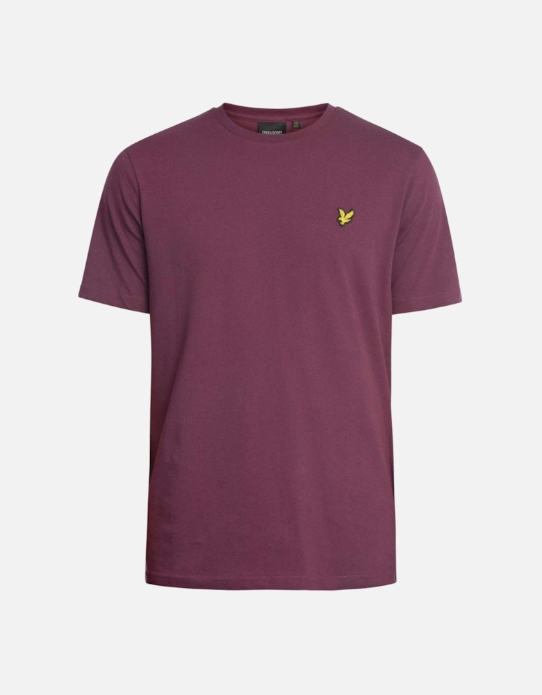 Lyle & Scott Branded Chest Logo Dark Purple T-Shirt