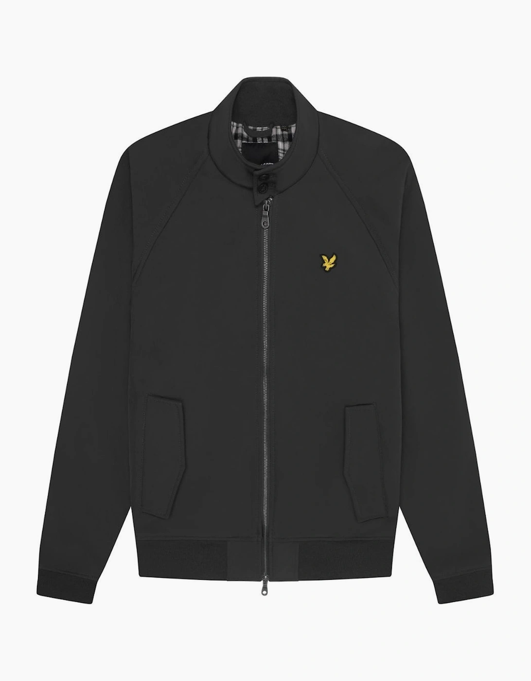 Lyle And Scott Men's Black Lyle & Scott Branded Emblem Gunmetal Grey Soft Shell Jacket - : 38/Regular M
