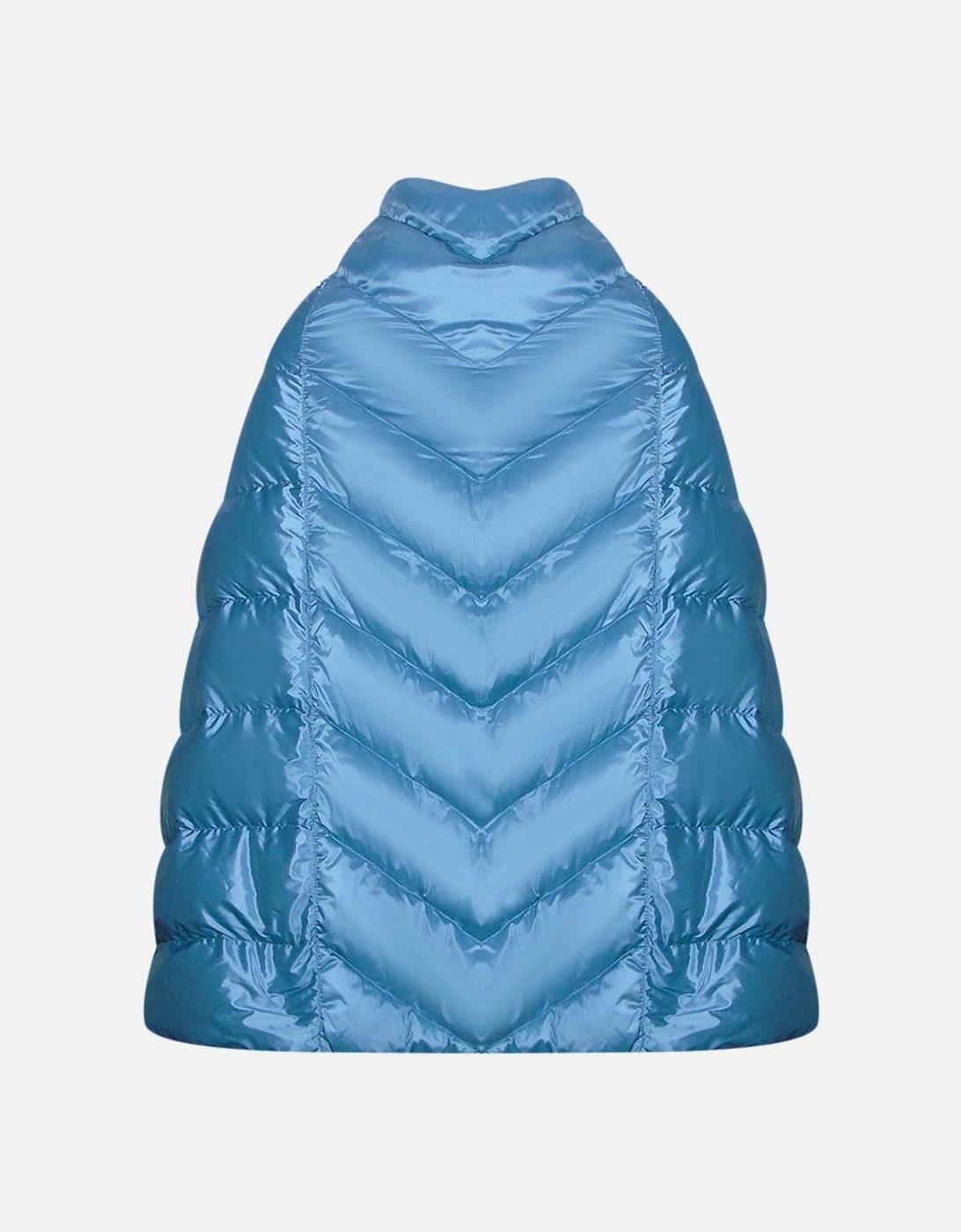 Sheen Cape Blue Down Jacket