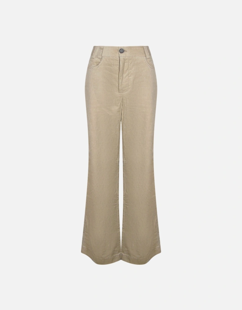 Lorenza Sun Kissed Beige Cord Trousers