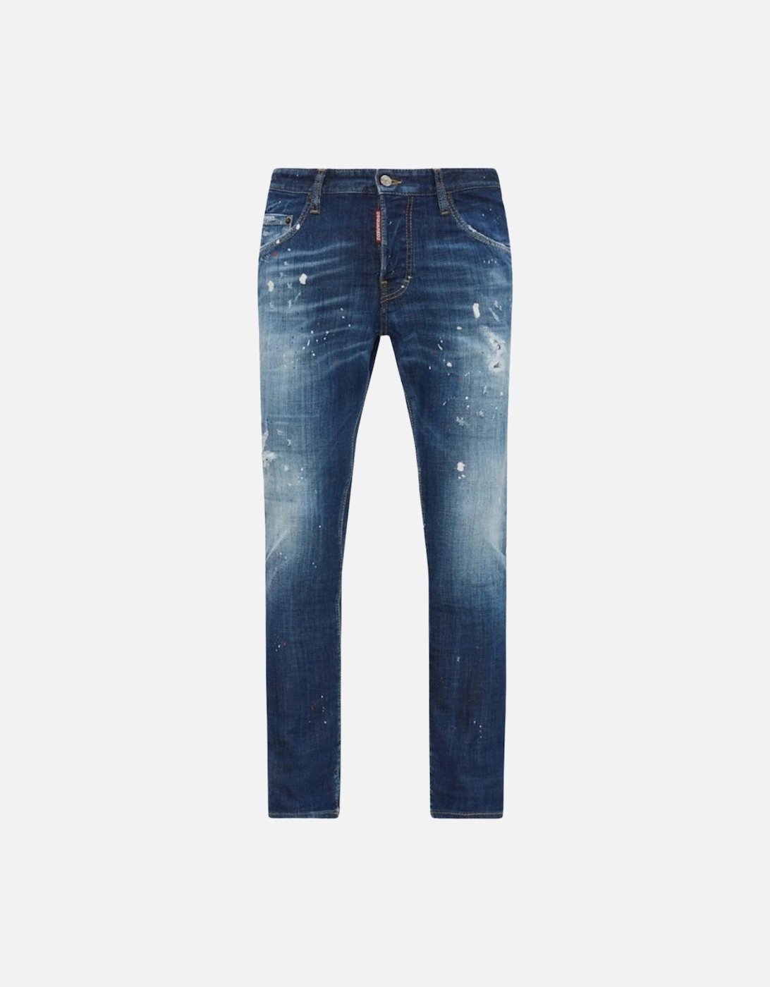 Skater Jean Paint Splatter Blue Jeans, 2 of 1