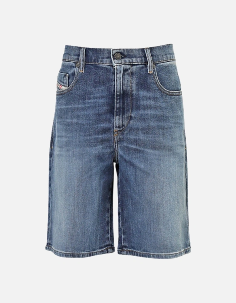 D-Strukt-Short Medium Blue Shorts