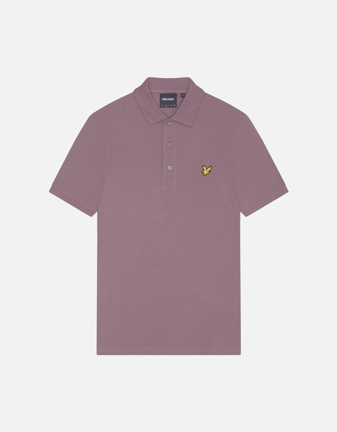 Lyle & Scott Branded Chest Logo Highland Mauve Purple Polo Shirt, 2 of 1