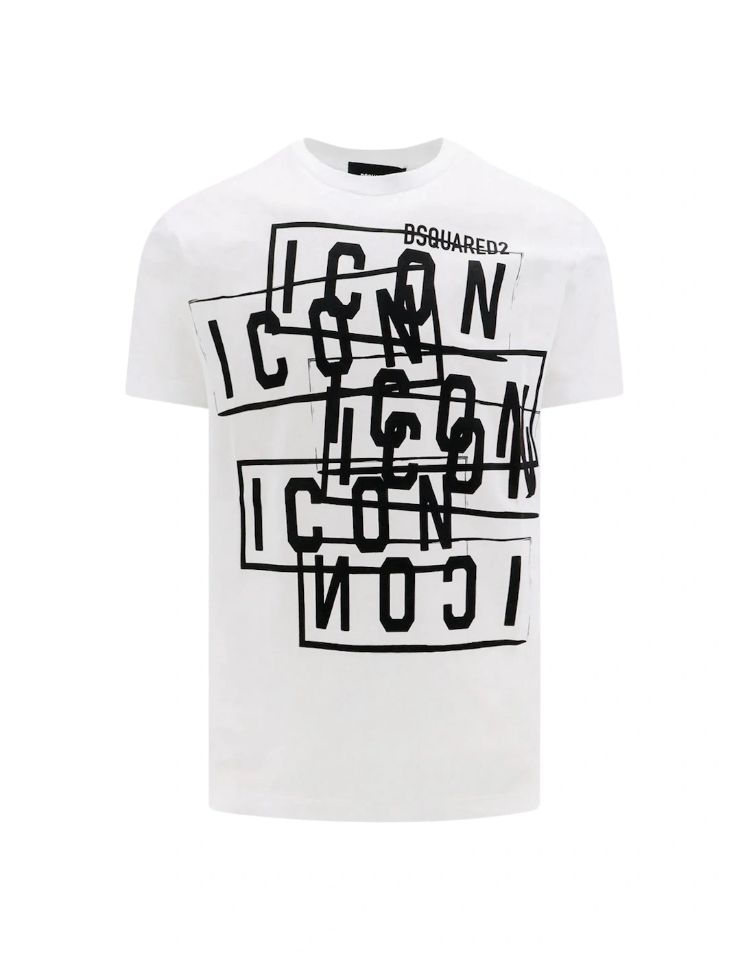 Dsquared2 Men's White Icon Stamps Logo T-Shirt  34 Xs