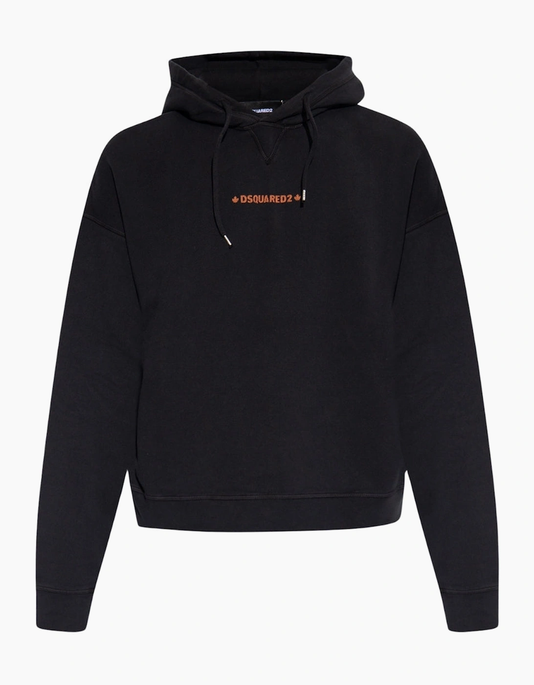 Dsquared2 Men's Black Cipro Fit Logo Hoodie  36 S