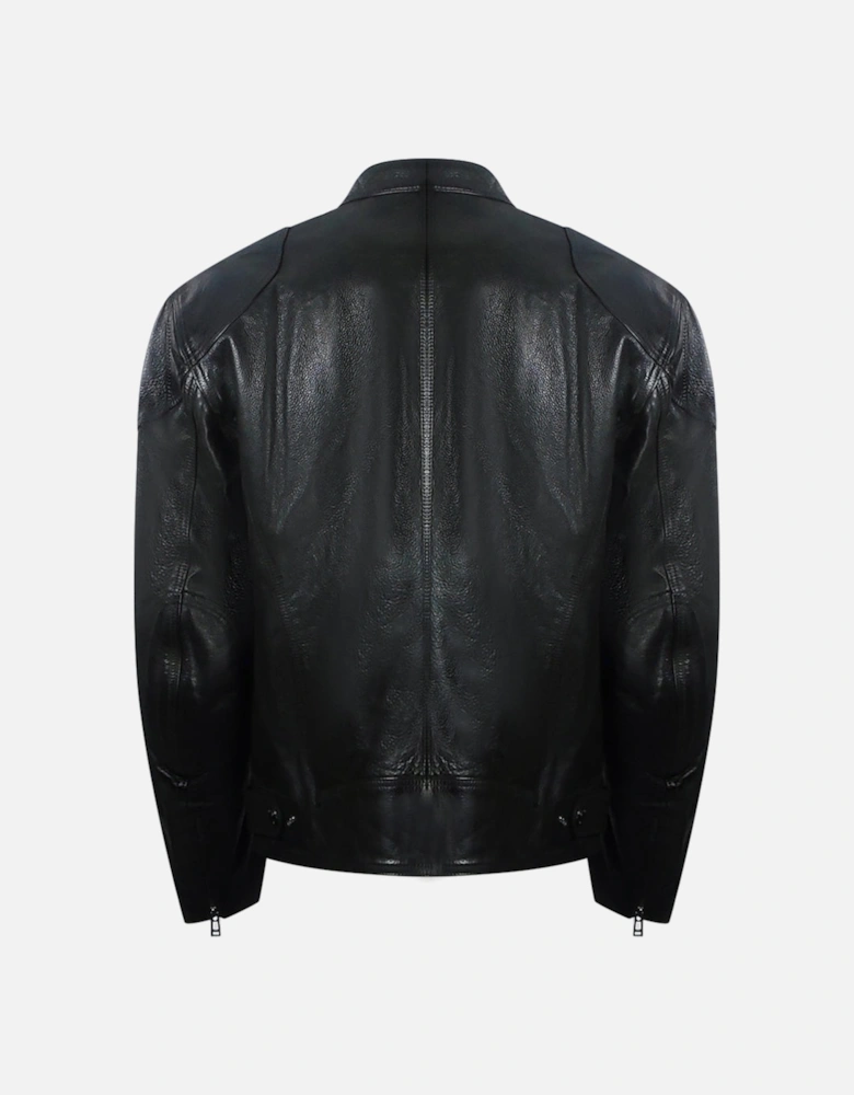 Supreme Motorcycle Black Leather Jacket