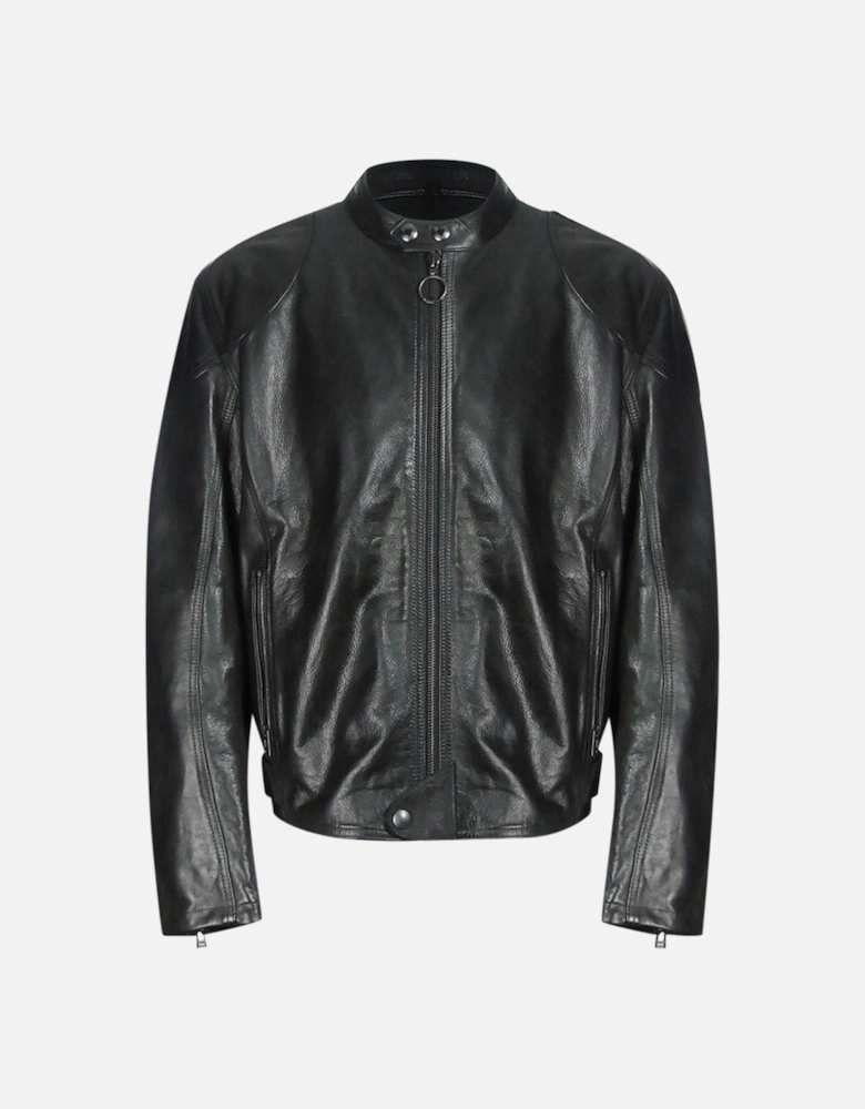 Supreme Motorcycle Black Leather Jacket