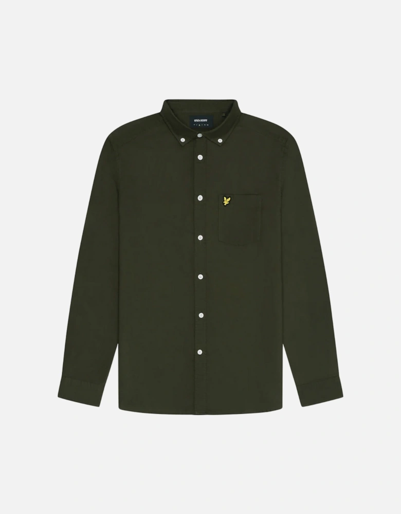 Lyle & Scott Olive Green Long Sleeve Shirt