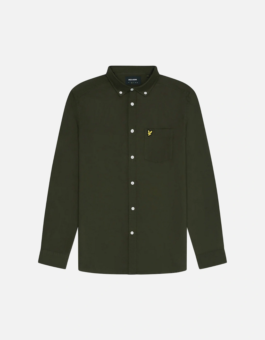 Lyle & Scott Olive Green Long Sleeve Shirt, 2 of 1