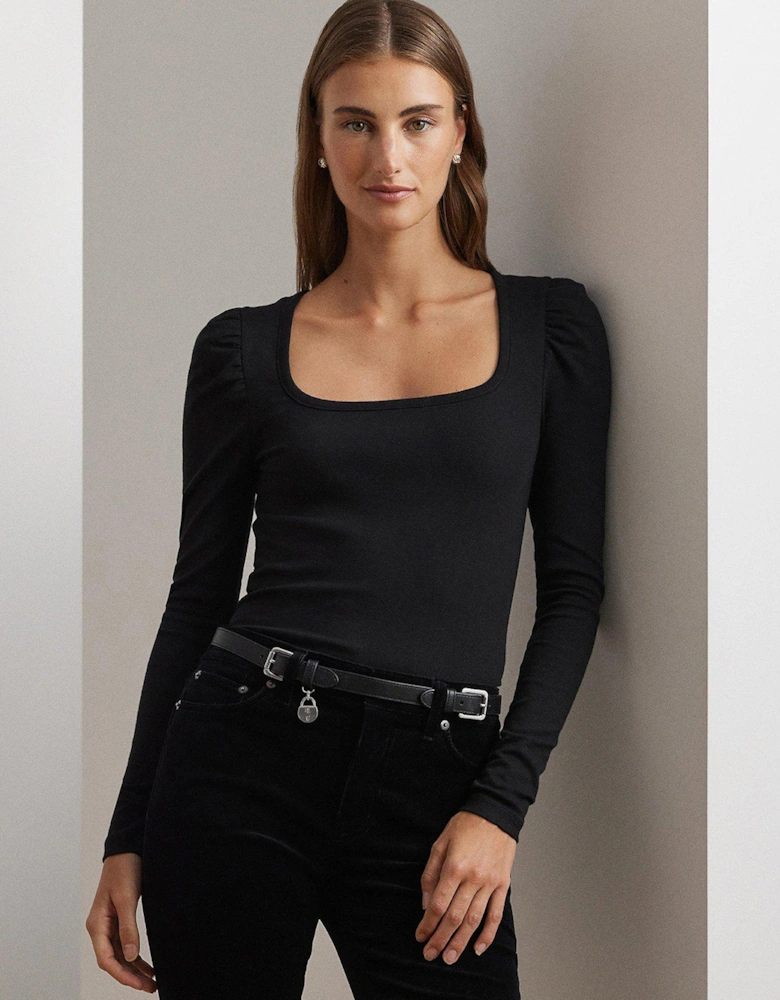 Aminata Long Sleeve Top - Black