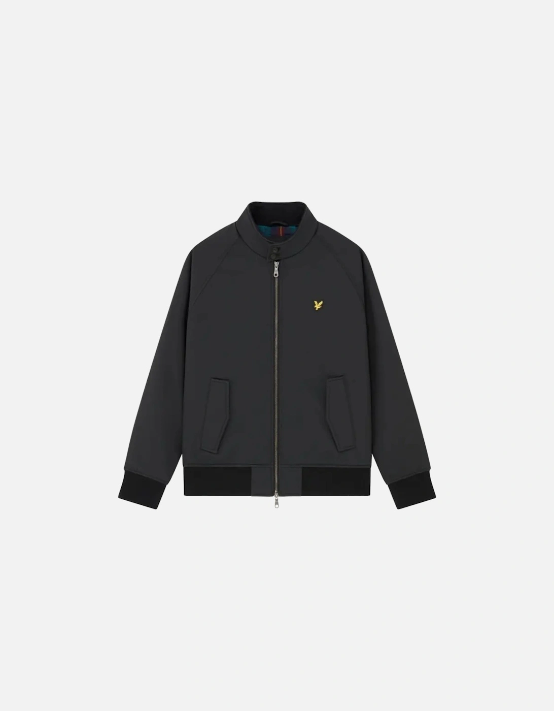 Lyle & Scott Branded Emblem Jet Black Soft Shell Jacket, 2 of 1