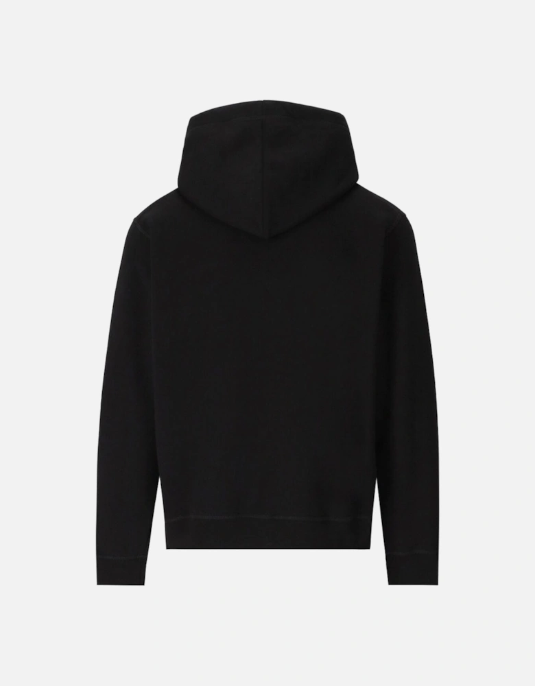 Studded Icon Logo Black Hoodie