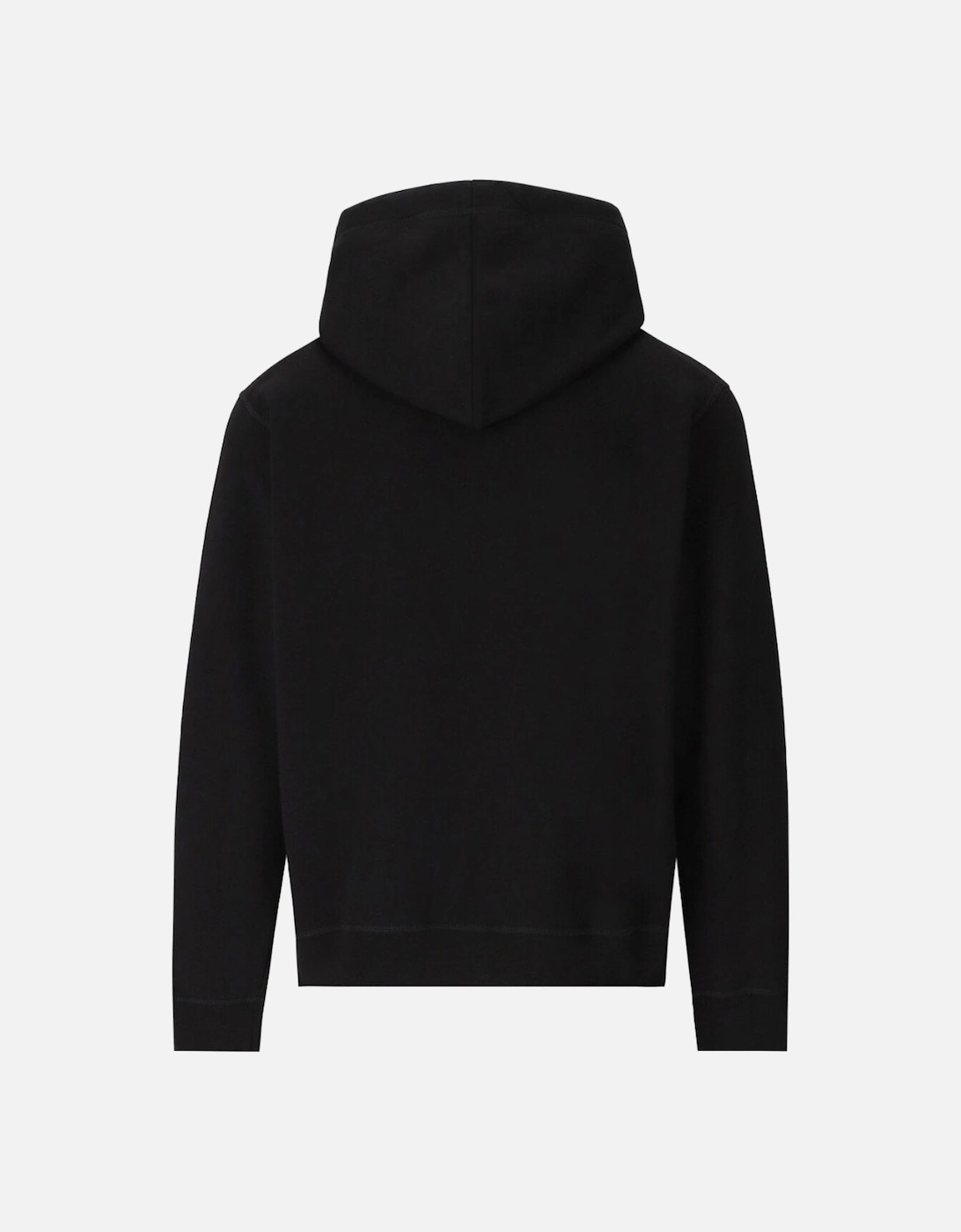 Studded Icon Logo Black Hoodie