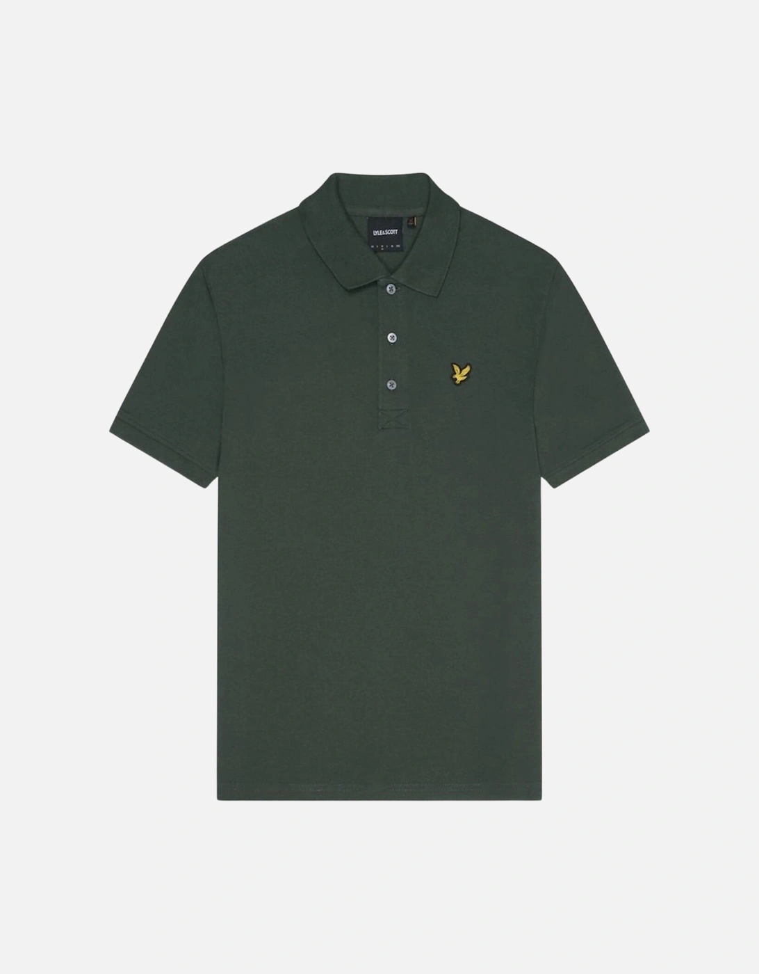 Lyle & Scott Branded Chest Logo Deep Green Polo Shirt, 2 of 1