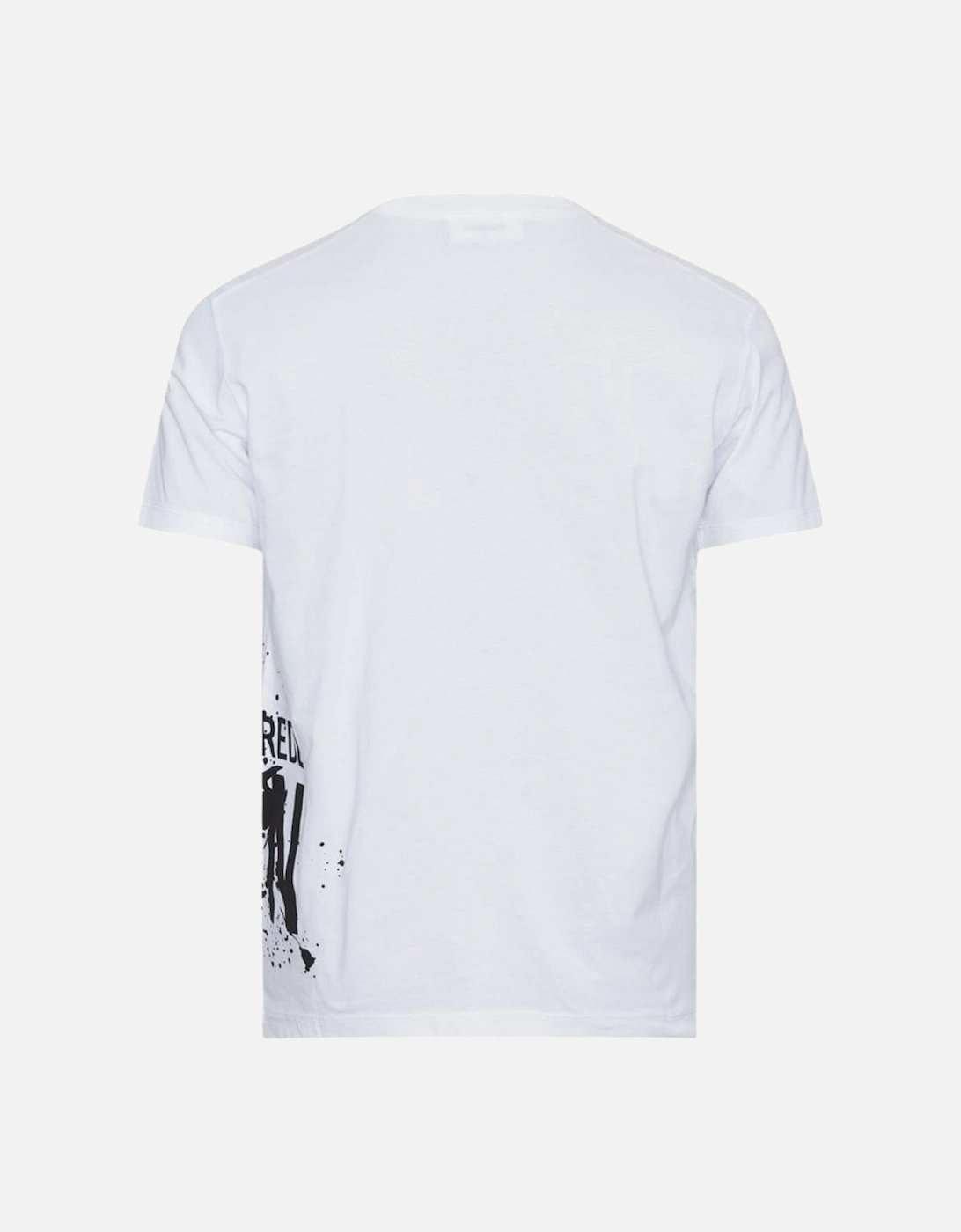 Cool Fit Large Icon Paint Splatter Logo White T-Shirt