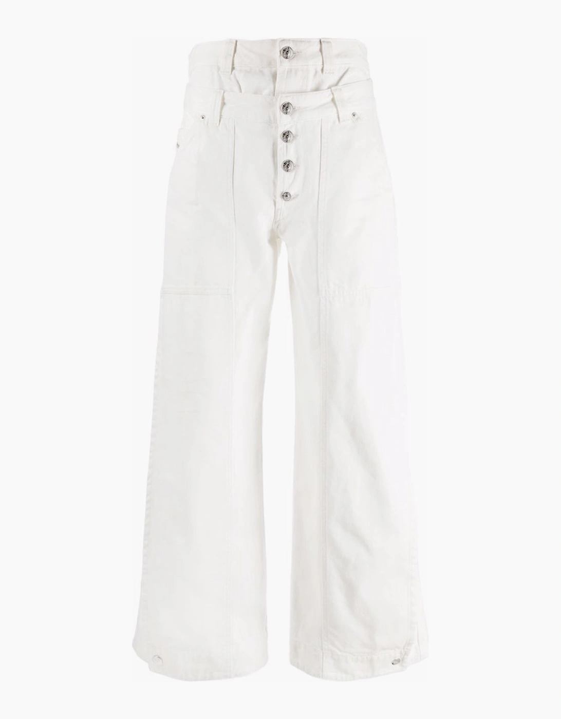Women's Diesel D-Laly-SP Flare Fit White Jeans - Size: 28/None