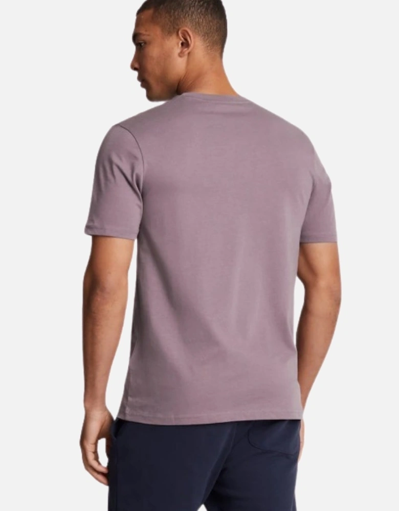 Lyle & Scott Branded Chest Logo Purple Highland Mauve T-Shirt