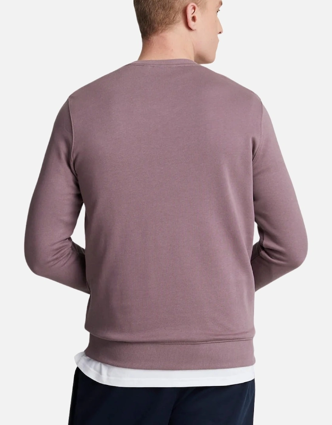 Lyle & Scott Branded Highland Mauve Purple Pull-over Sweatshirt